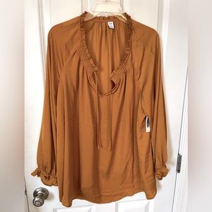 New with tags: Old Navy bronze blouse XXL